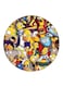 The Simpsons Printed Fridge Magnet Round Multicolour