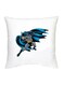 Batman Printed Decorative Cushion White/Blue/Grey 16x16inch