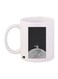 Space Printed Coffee Mug White/Black/Grey