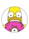 Cartoon Printed Fridge Magnet Yellow/Pink/White 5.5cm