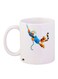 Printed Coffee Mug White/Blue/Orange