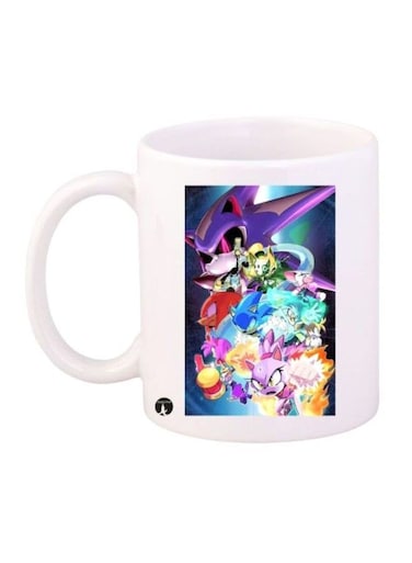 Sonic Printed Mug White/Blue/Purple