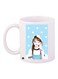 Girl Printed Coffee Mug White/Blue/Pink 11ounce