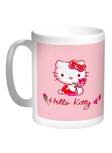 Hello Kitty Printed Coffee Mug White/Pink/Red