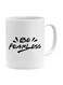 Be Fearless Printed Coffee Mug White/Black