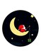Santa Claus Printed Fridge Magnet Multicolour