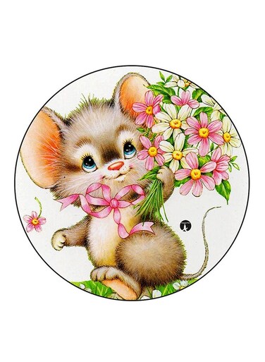Mouse Printed Fridge Magnet Multicolour