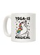 Yoga Is Magical Printed Ceramic Coffee Mug White