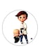 The Boss Baby Printed Fridge Magnet Round Multicolour