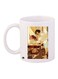 Girls Cartoon Printed Coffee Mug White/Yellow/Brown 11ounce