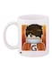 Printed Coffee Mug White/Orange/Brown