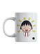 Surprised Chibi Maruko-Chan Printed Mug White/Red/Yellow