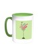 Happy Birthday Beautiful Printed Coffee Mug Green/White 11ounce