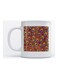 Mug Peacock for Coffee and Tea White