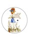 Girl Printed Fridge Magnet Multicolour