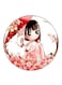 Girl Printed Fridge Magnet Multicolour