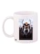 Cartoon Printed Coffee Mug White/Brown/Black 11ounce