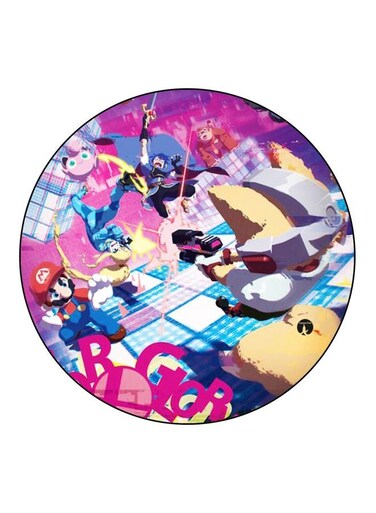 Super Mario Printed Fridge Magnet Pink/Blue/Yellow 5.5cm