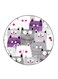 Cartoon Printed Fridge Magnet Multicolour 5.5 x 5.5cm
