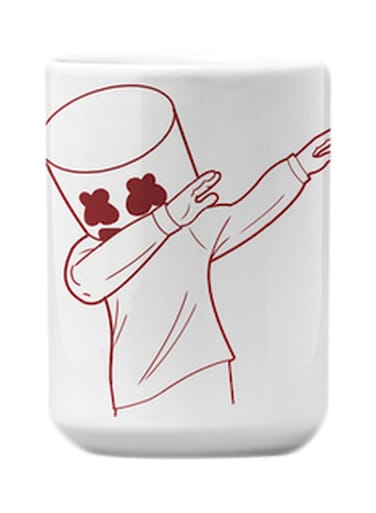 Marshmello Fortnite Dance Printed Mug Red/White