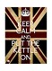 Keep Calm And Put The Kettle On Themed Metallic Plate Black/Red/Beige 20x15cm