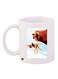 Cartoon Printed Coffee Mug White/Brown 11ounce