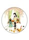 Family Printed Fridge Magnet Round Multicolour