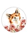 Fox Printed Fridge Magnet Multicolour