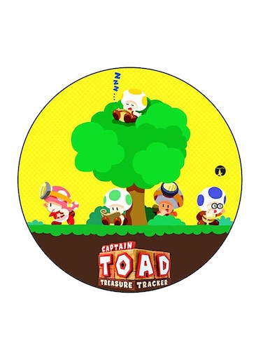 Cartoon Printed Fridge Magnet Multicolour 5.5 x 5.5cm