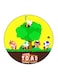 Cartoon Printed Fridge Magnet Multicolour 5.5 x 5.5cm