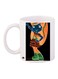 Cartoon Printed Coffee Mug White/Black/Orange 11ounce