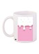 Printed Coffee Mug White/Pink/Blue