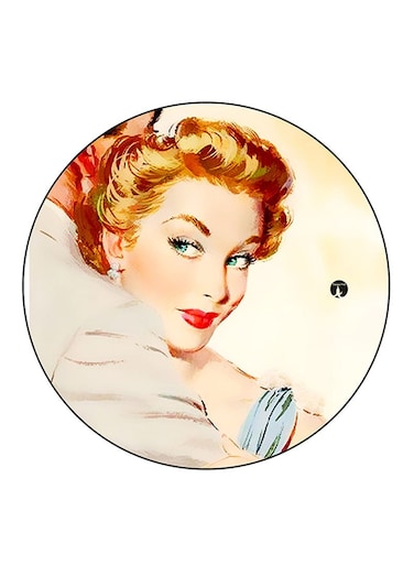 Vintage Art Printed Fridge Magnet Multicolour