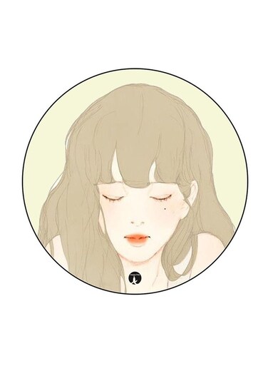 Girl Printed Fridge Magnet Multicolour