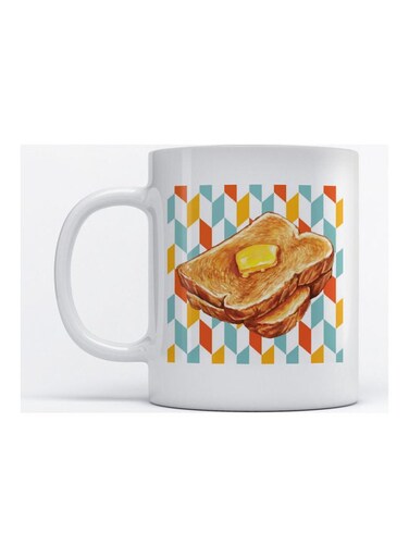 Mug Toast Bread for Coffee and Tea White