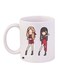 Cartoon Printed Coffee Mug White/Beige/Red 11ounce