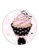Cupcake Printed Fridge Magnet Multicolour