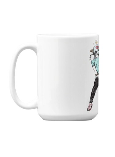 Ceramic Coffee Mug White 9.2 x 7.7cm