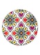 Flower Printed Fridge Magnet White/Pink/Green 5.5cm