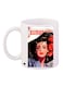 Magazine Girl Printed Coffee Mug White/Red/Black 11ounce