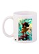Cartoon Girl Printed Coffee Mug White/Green/Yellow