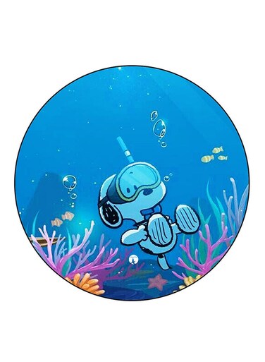 Snoopy Printed Fridge Magnet Round Multicolour