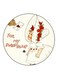 For My Sweetheart Printed Fridge Magnet Off White/Red/Brown 5.5cm