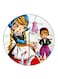 Kids Printed Fridge Magnet Round Multicolour