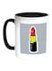 Red Lipstick Rouge Printed Coffee Mug White/Black 11ounce