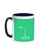 Abstract Drawing - Dubai Towers Printed Coffee Mug Blue/White 11ounce