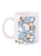 Cartoon Elephant Printed Coffee Mug White/Grey/Pink 11ounce