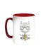 Hard Working Printed Coffee Mug Red/White 11ounce