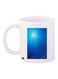 Printed Ceramic Coffee Mug White/Blue/Red 11ounce