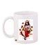 Girl Printed Coffee Mug White/Red/Green 11ounce